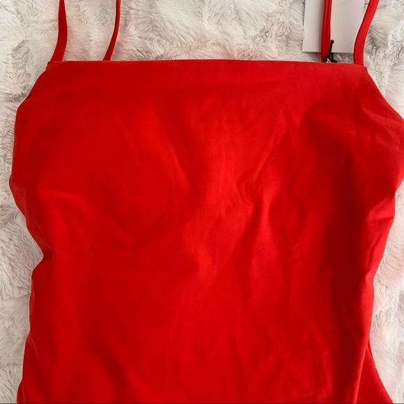 NWT Vitamin A Jenna High Leg One Piece in Orange Red - Picture 6 of 6